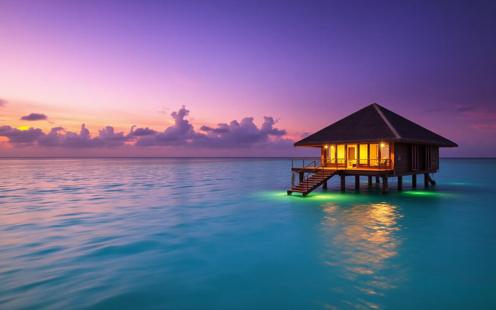 Maldives destination wedding setting